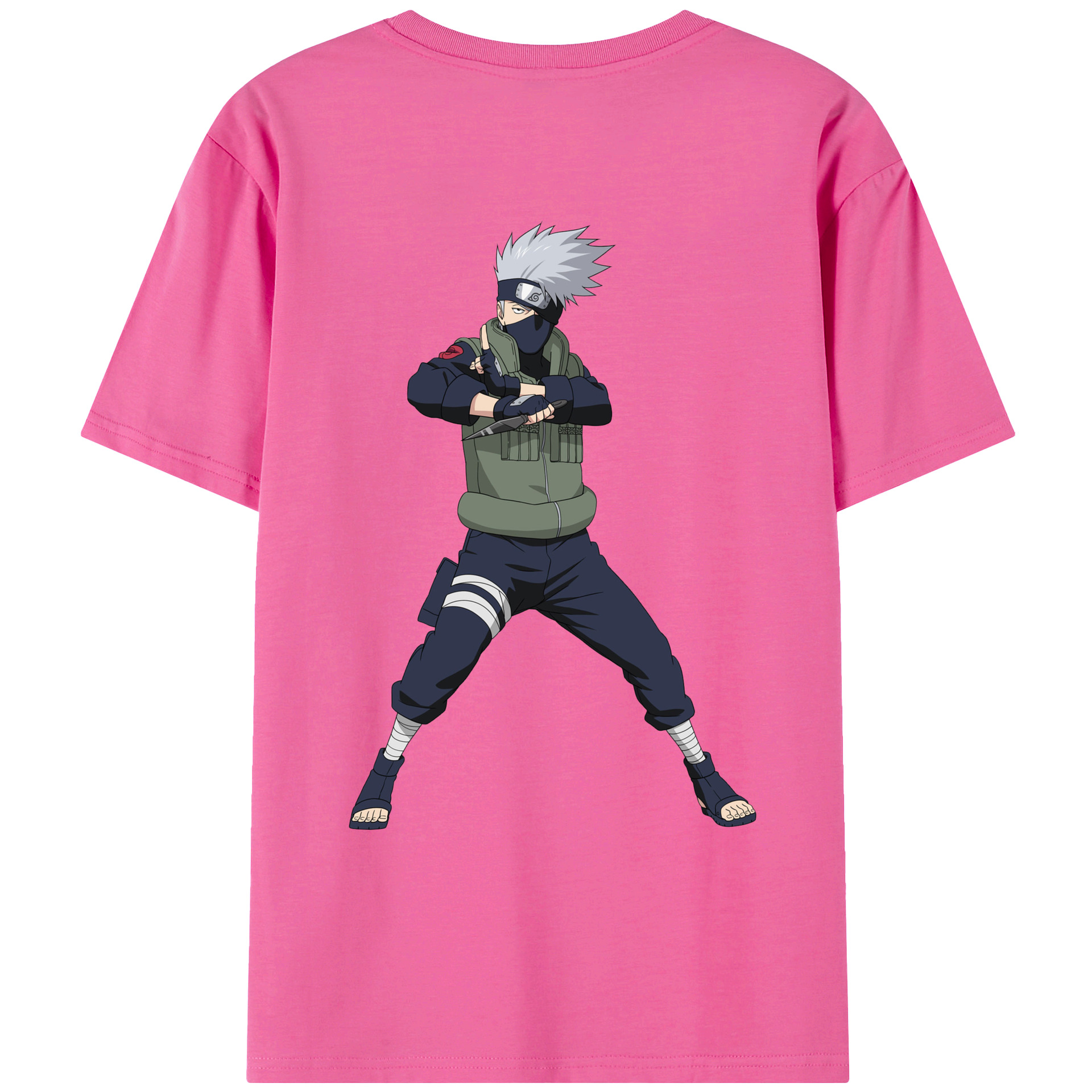 （画像用） NARUTO -ナルト- はたけ カカシ Hatake Kakashi レディース半袖Tシャツ(バックプリント)